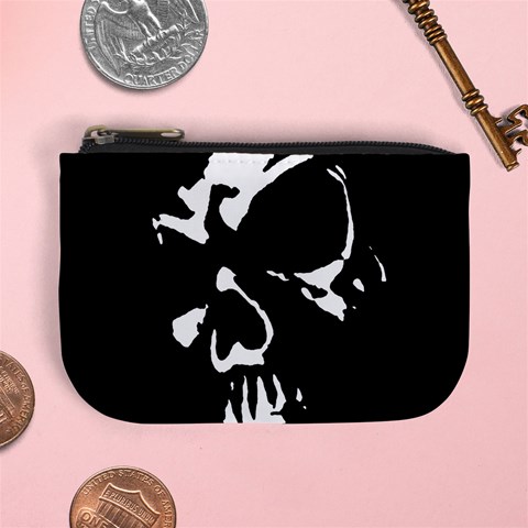 Gothic Skull Mini Coin Purse from ArtsNow.com Front