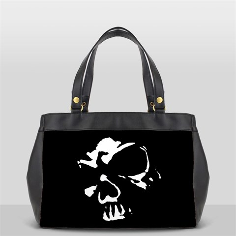 Gothic Skull Oversize Office Handbag (One Side) from ArtsNow.com Front