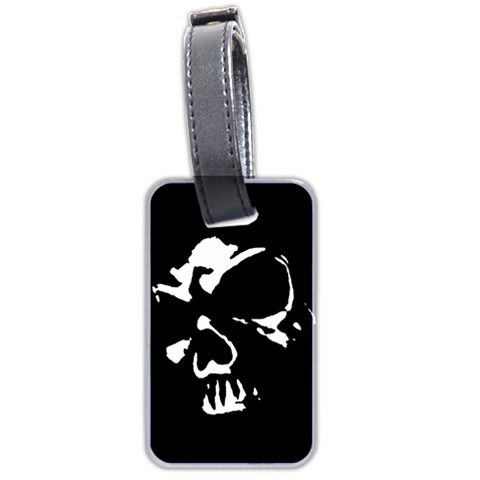 Gothic Skull Luggage Tag (two sides) from ArtsNow.com Front