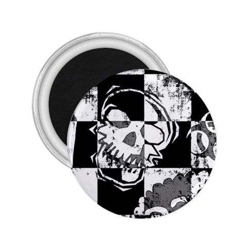 Grunge Skull 2.25  Magnet from ArtsNow.com Front