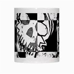 Grunge Skull White Mug from ArtsNow.com Center