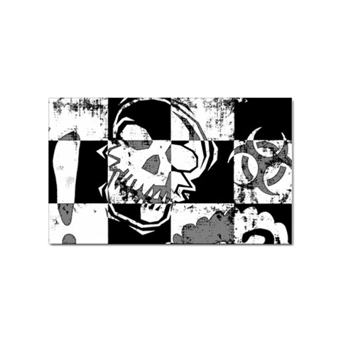 Grunge Skull Sticker (Rectangular) from ArtsNow.com Front