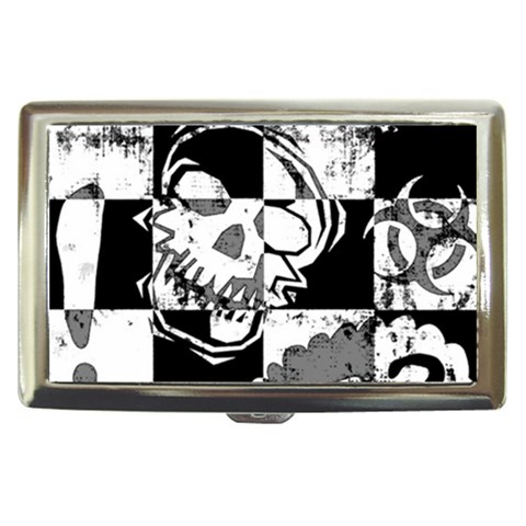 Grunge Skull Cigarette Money Case from ArtsNow.com Front