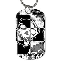 Grunge Skull Dog Tag (Two Sides) from ArtsNow.com Front