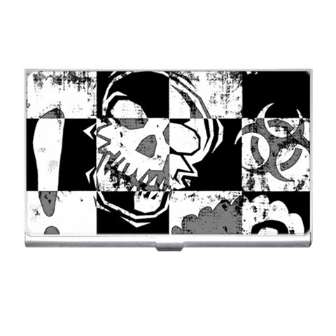 Grunge Skull Business Card Holder from ArtsNow.com Front