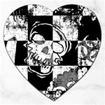 Grunge Skull Jigsaw Puzzle (Heart)