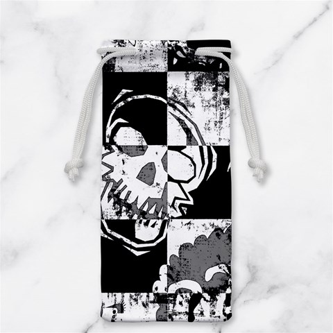 Grunge Skull Jewelry Bag from ArtsNow.com Front