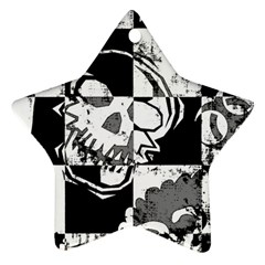 Grunge Skull Star Ornament (Two Sides) from ArtsNow.com Back