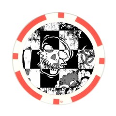 Grunge Skull Poker Chip Card Guard from ArtsNow.com Back