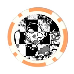 Grunge Skull Poker Chip Card Guard from ArtsNow.com Back