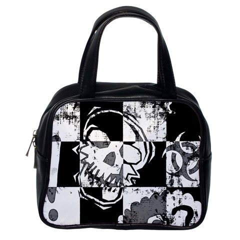 Grunge Skull Classic Handbag (One Side) from ArtsNow.com Front