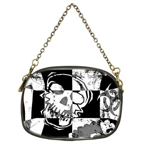 Grunge Skull Chain Purse (One Side) from ArtsNow.com Front