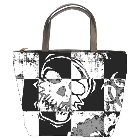 Grunge Skull Bucket Bag from ArtsNow.com Front