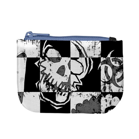 Grunge Skull Mini Coin Purse from ArtsNow.com Front