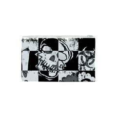 Grunge Skull Cosmetic Bag (Small) from ArtsNow.com Back