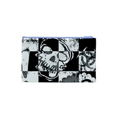 Grunge Skull Cosmetic Bag (Small) from ArtsNow.com Back