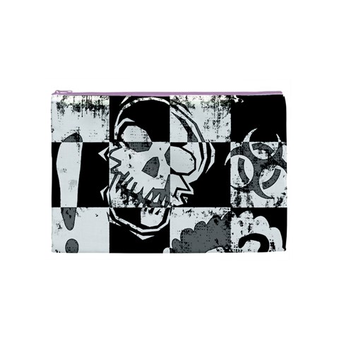 Grunge Skull Cosmetic Bag (Medium) from ArtsNow.com Front