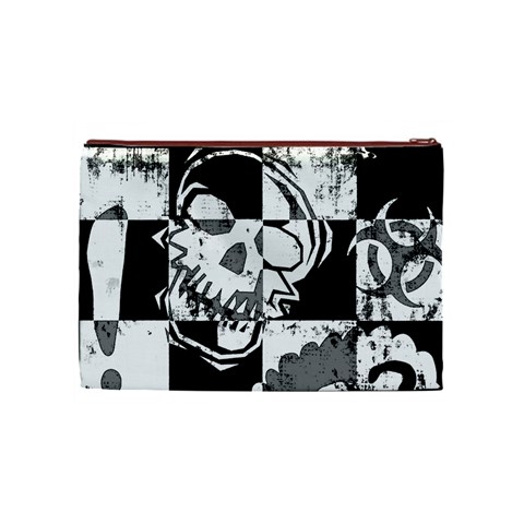 Grunge Skull Cosmetic Bag (Medium) from ArtsNow.com Front