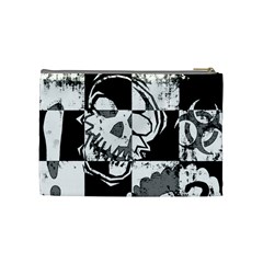 Grunge Skull Cosmetic Bag (Medium) from ArtsNow.com Back