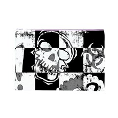 Grunge Skull Cosmetic Bag (Large) from ArtsNow.com Front