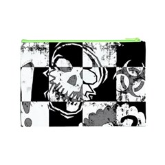 Grunge Skull Cosmetic Bag (Large) from ArtsNow.com Back