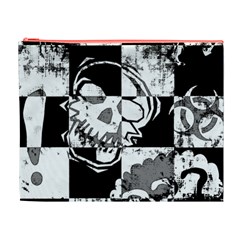 Grunge Skull Cosmetic Bag (XL) from ArtsNow.com Front