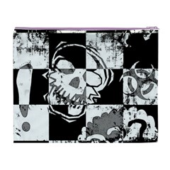 Grunge Skull Cosmetic Bag (XL) from ArtsNow.com Back