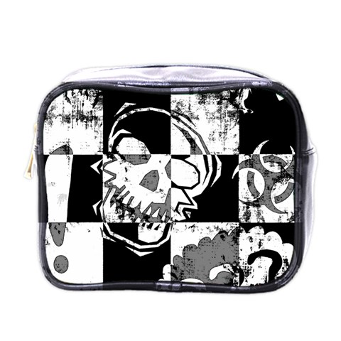 Grunge Skull Mini Toiletries Bag (One Side) from ArtsNow.com Front