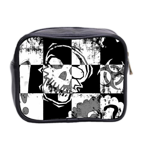 Grunge Skull Mini Toiletries Bag (Two Sides) from ArtsNow.com Back