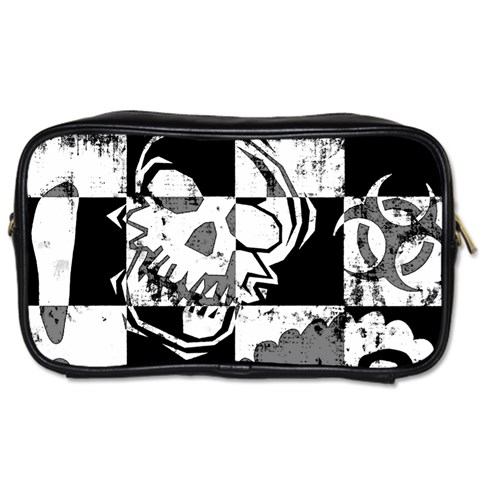 Grunge Skull Toiletries Bag (One Side) from ArtsNow.com Front