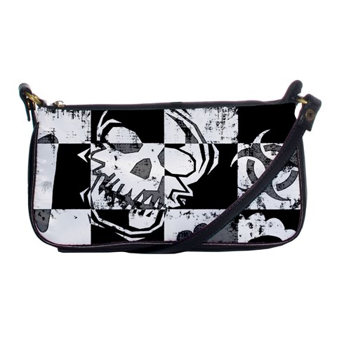 Grunge Skull Shoulder Clutch Bag from ArtsNow.com Front