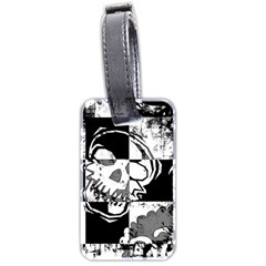 Grunge Skull Luggage Tag (two sides) from ArtsNow.com Front