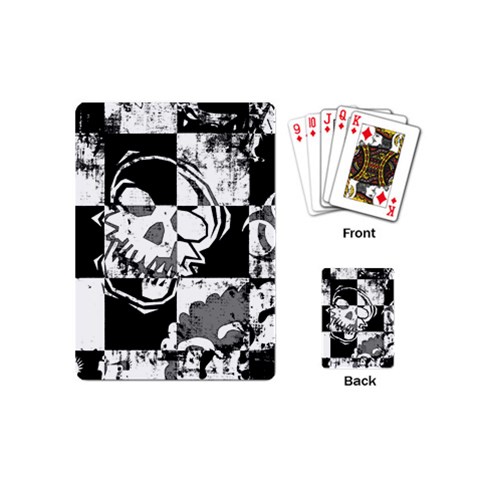 Grunge Skull Playing Cards (Mini) from ArtsNow.com Back