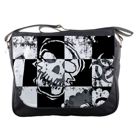 Grunge Skull Messenger Bag from ArtsNow.com Front