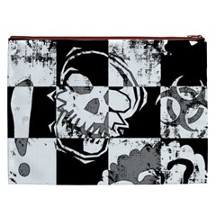 Grunge Skull Cosmetic Bag (XXL) from ArtsNow.com Back