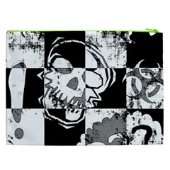 Grunge Skull Cosmetic Bag (XXL) from ArtsNow.com Back