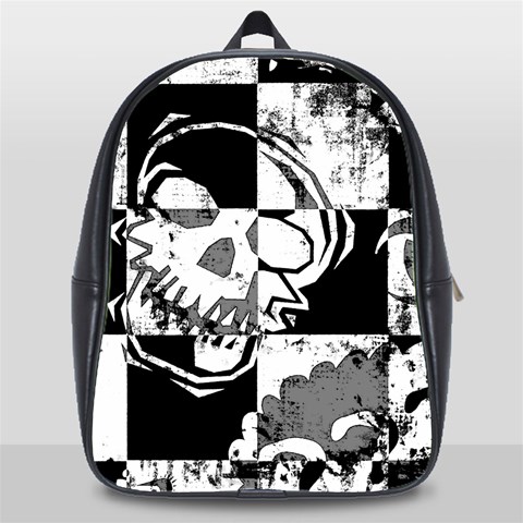 Grunge Skull School Bag (XL) from ArtsNow.com Front