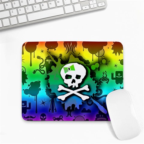 Kawaii Rainbow Skull Small Mousepad from ArtsNow.com Front