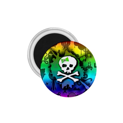 Kawaii Rainbow Skull 1.75  Magnet from ArtsNow.com Front