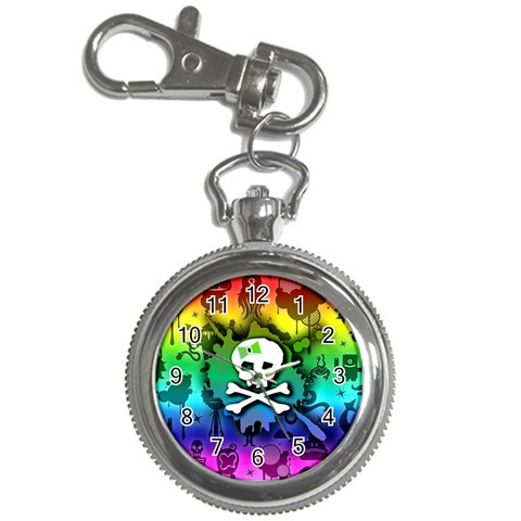 Kawaii Rainbow Skull Key Chain Watch from ArtsNow.com Front