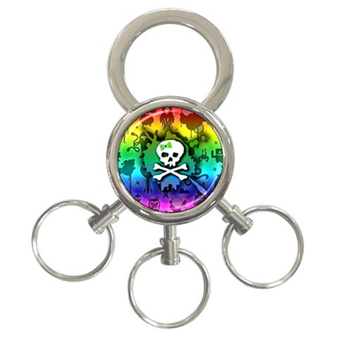 Kawaii Rainbow Skull 3 Front