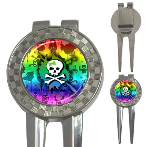 Kawaii Rainbow Skull 3 Front