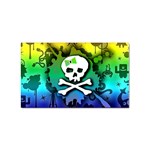 Kawaii Rainbow Skull Sticker Rectangular (10 pack)