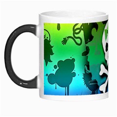 Kawaii Rainbow Skull Morph Mug from ArtsNow.com Left