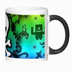 Kawaii Rainbow Skull Morph Mug from ArtsNow.com Right