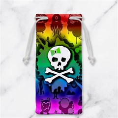 Kawaii Rainbow Skull Jewelry Bag from ArtsNow.com Front