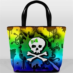 Kawaii Rainbow Skull Bucket Bag from ArtsNow.com Front