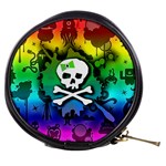 Kawaii Rainbow Skull Mini Makeup Bag