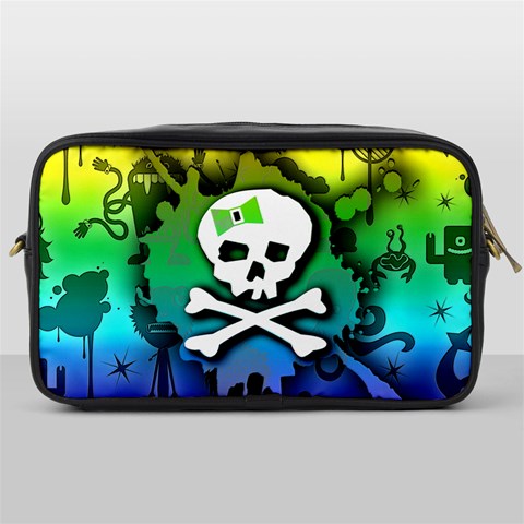 Kawaii Rainbow Skull Toiletries Bag (One Side) from ArtsNow.com Front