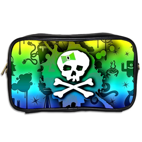 Kawaii Rainbow Skull Toiletries Bag (Two Sides) from ArtsNow.com Back